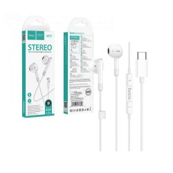 Hoco Wire-controlled Digital Earphones M93 with mic and one button operation control Type-C Joy 1.2m White Hoco Wire-controlled Digital Earphones M93 with mic and one button operation control Type-C Joy 1.2m White